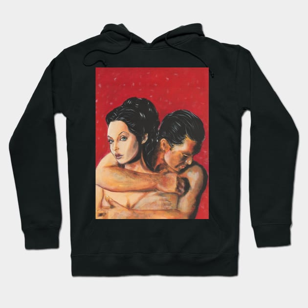 Angelina Jolie, Antonio Banderas Hoodie by Svetlana Pelin